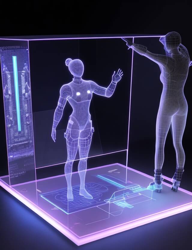 3D Holographic Display System with Integration of Gesture Control ...