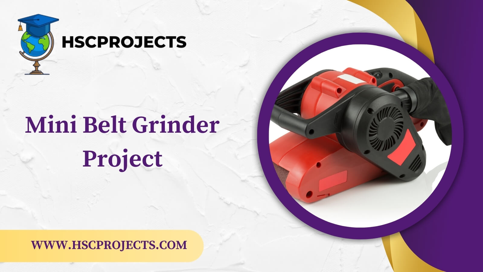 Mini belt outlet grinder